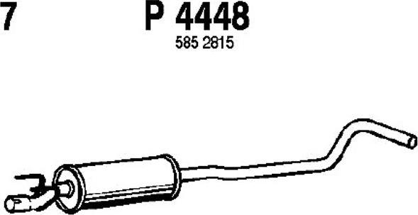 Fenno P4448 - Средний глушитель выхлопных газов autosila-amz.com