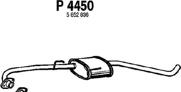 Fenno P4450 - Средний глушитель выхлопных газов autosila-amz.com