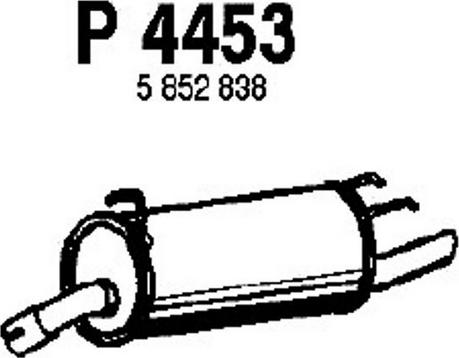 Fenno P4453 - Глушитель выхлопных газов, конечный autosila-amz.com