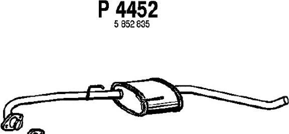 Fenno P4452 - Средний глушитель выхлопных газов autosila-amz.com