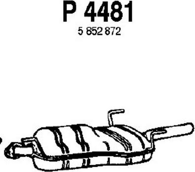 Fenno P4481 - Глушитель выхлопных газов, конечный autosila-amz.com