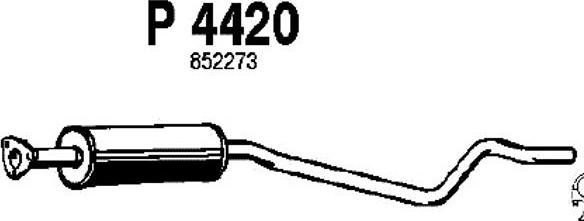 Fenno P4420 - Средний глушитель выхлопных газов autosila-amz.com