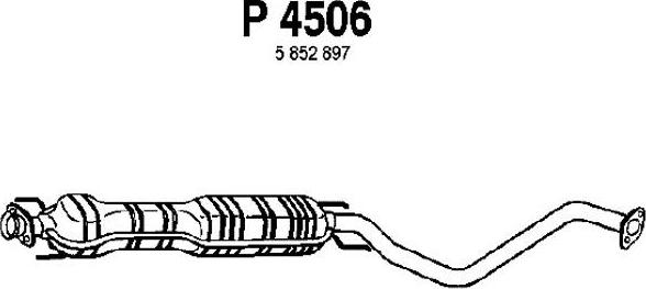 Fenno P4506 - Средний глушитель выхлопных газов autosila-amz.com