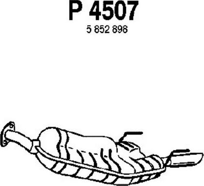Fenno P4507 - Глушитель выхлопных газов, конечный autosila-amz.com