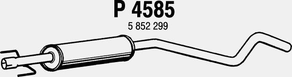 Fenno P4585 - Средний глушитель выхлопных газов autosila-amz.com