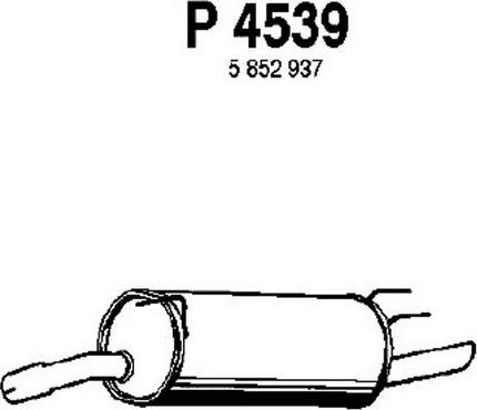 Fenno P4539 - Глушитель выхлопных газов, конечный autosila-amz.com