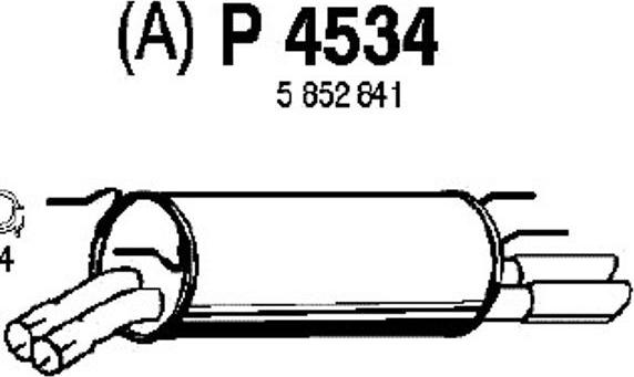 Fenno P4534 - Глушитель выхлопных газов, конечный autosila-amz.com
