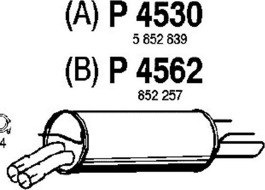 Fenno P4530 - Глушитель выхлопных газов, конечный autosila-amz.com