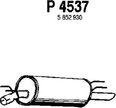 Fenno P4537 - Глушитель выхлопных газов, конечный autosila-amz.com