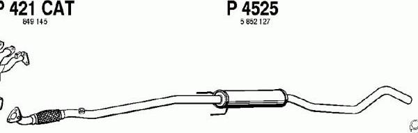 Fenno P4525 - Средний глушитель выхлопных газов autosila-amz.com