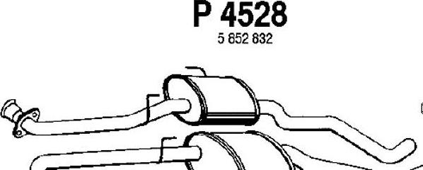 Fenno P4528 - Средний глушитель выхлопных газов autosila-amz.com