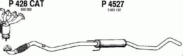 Fenno P4527 - Средний глушитель выхлопных газов autosila-amz.com