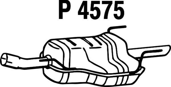 Fenno P4575 - Глушитель выхлопных газов, конечный autosila-amz.com
