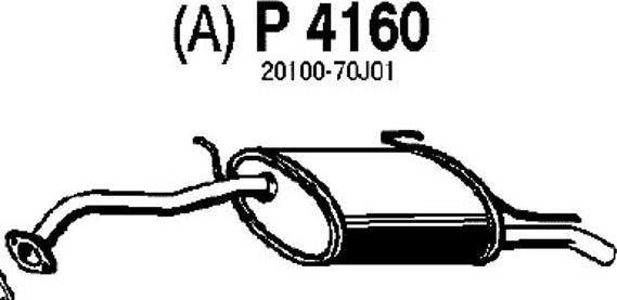 Fenno P4160 - Глушитель выхлопных газов, конечный autosila-amz.com