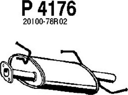 Fenno P4176 - Глушитель выхлопных газов, конечный autosila-amz.com