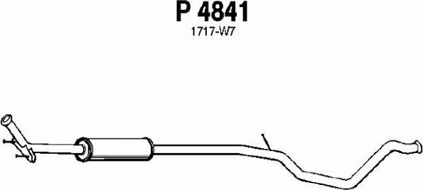 Fenno P4841 - Средний глушитель выхлопных газов autosila-amz.com