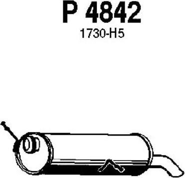 Fenno P4842 - Глушитель выхлопных газов, конечный autosila-amz.com
