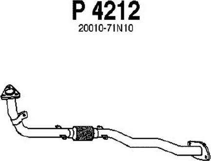 Fenno P4212 - Труба выхлопного газа autosila-amz.com