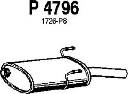 Fenno P4796 - Глушитель выхлопных газов, конечный autosila-amz.com