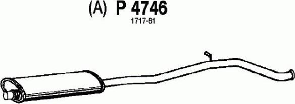 Fenno P4746 - Средний глушитель выхлопных газов autosila-amz.com