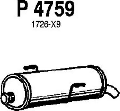 Fenno P4759 - Глушитель выхлопных газов, конечный autosila-amz.com