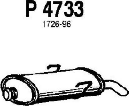 Fenno P4733 - Глушитель выхлопных газов, конечный autosila-amz.com