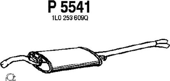 Fenno P5541 - Глушитель выхлопных газов, конечный autosila-amz.com