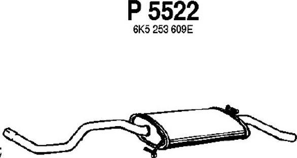 Fenno P5522 - Глушитель выхлопных газов, конечный autosila-amz.com