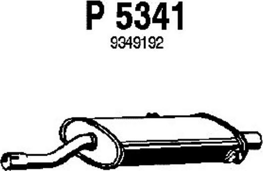 Fenno P5341 - Средний глушитель выхлопных газов autosila-amz.com