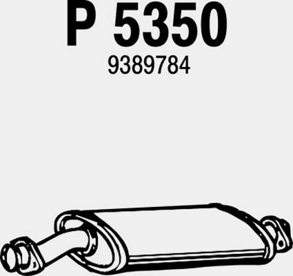 Fenno P5350 - Средний глушитель выхлопных газов autosila-amz.com