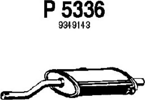 Fenno P5336 - Средний глушитель выхлопных газов autosila-amz.com