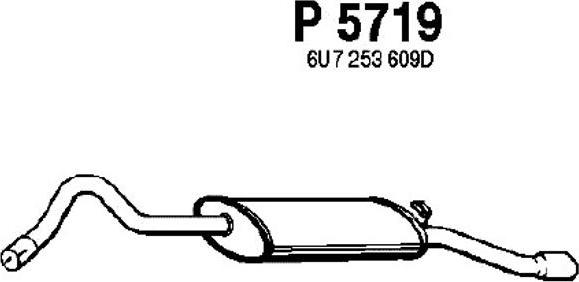 Fenno P5719 - Глушитель выхлопных газов, конечный autosila-amz.com