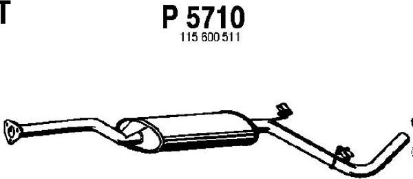 Fenno P5710 - Средний глушитель выхлопных газов autosila-amz.com