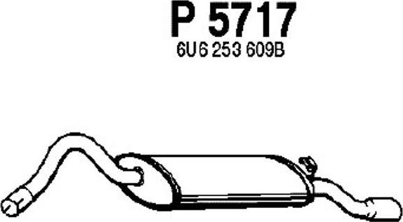 Fenno P5717 - Глушитель выхлопных газов, конечный autosila-amz.com