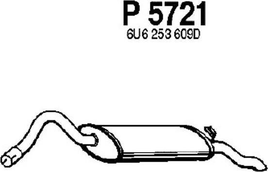 Fenno P5721 - Глушитель выхлопных газов, конечный autosila-amz.com