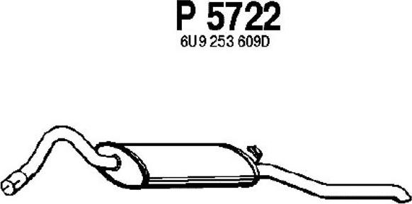Fenno P5722 - Глушитель выхлопных газов, конечный autosila-amz.com