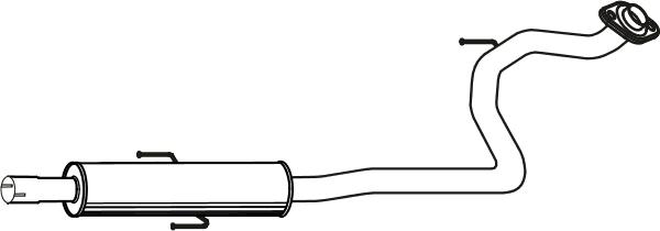 Fenno P6504 - Средний глушитель выхлопных газов autosila-amz.com