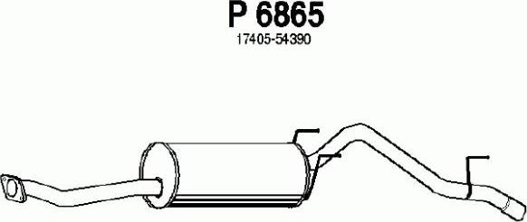 Fenno P6865 - Глушитель выхлопных газов, конечный autosila-amz.com