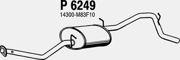 Fenno P6249 - Глушитель выхлопных газов, конечный autosila-amz.com