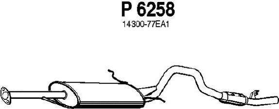 Fenno P6258 - Глушитель выхлопных газов, конечный autosila-amz.com