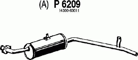 Fenno P6209 - Глушитель выхлопных газов, конечный autosila-amz.com