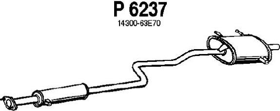 Fenno P6237 - Глушитель выхлопных газов, конечный autosila-amz.com