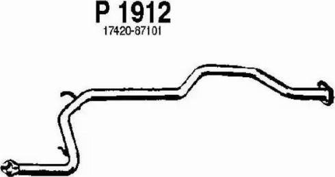 Fenno P1912 - Средний глушитель выхлопных газов autosila-amz.com