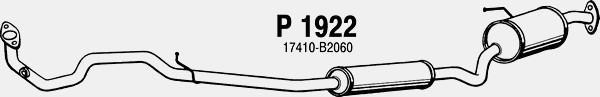 Fenno P1922 - Средний глушитель выхлопных газов autosila-amz.com