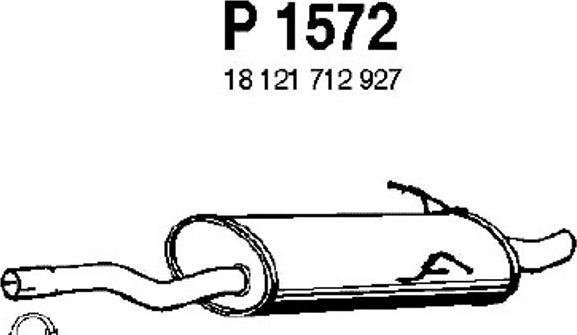Fenno P1572 - Глушитель выхлопных газов, конечный autosila-amz.com