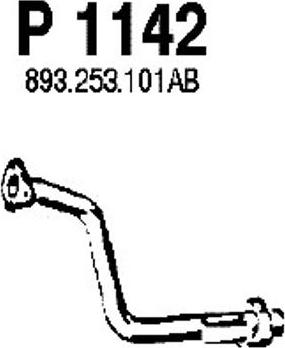 Fenno P1142 - Труба выхлопного газа autosila-amz.com