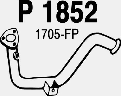 Fenno P1852 - Труба выхлопного газа autosila-amz.com