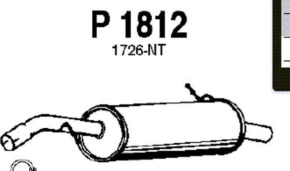 Fenno P1812 - Глушитель выхлопных газов, конечный autosila-amz.com
