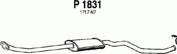 Fenno P1831 - Средний глушитель выхлопных газов autosila-amz.com