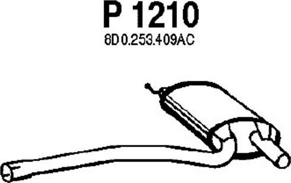 Fenno P1210 - Средний глушитель выхлопных газов autosila-amz.com